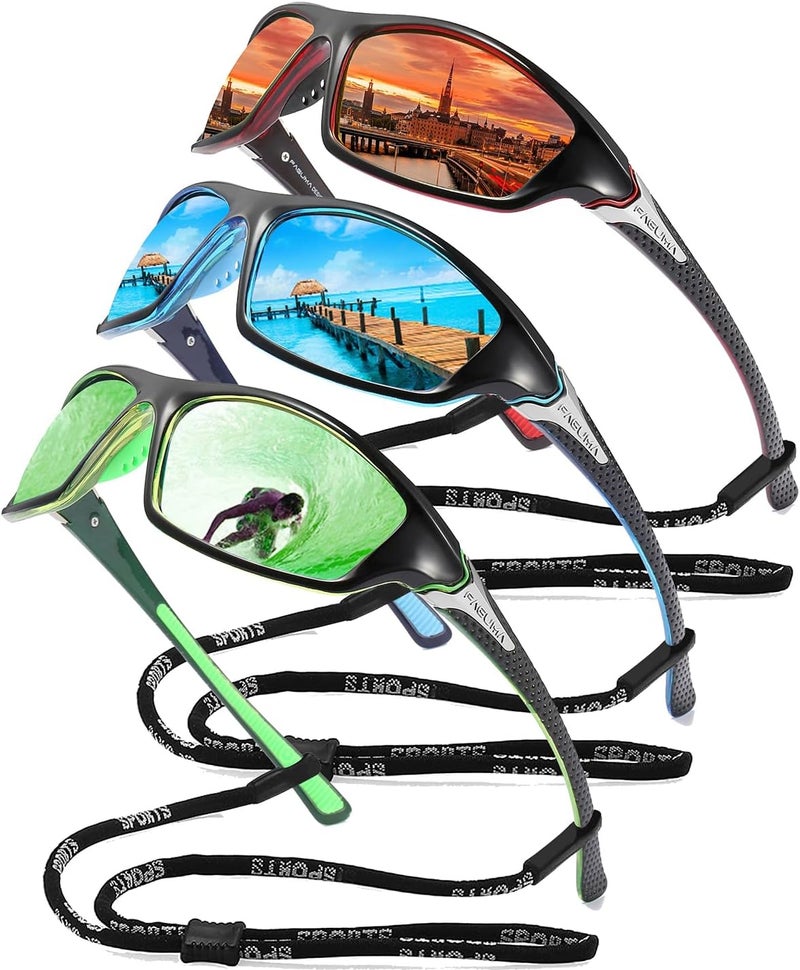 FAGUMA Sports Polarized Sunglasses For Men Cycling Driving Fishing UV400 Protection - Image 1
